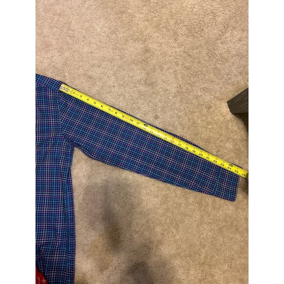 Bugatchi Shaped Fit Shirt Men's Check Print Button Up Long Sleeve Multicolor L - Picture 16 of 16